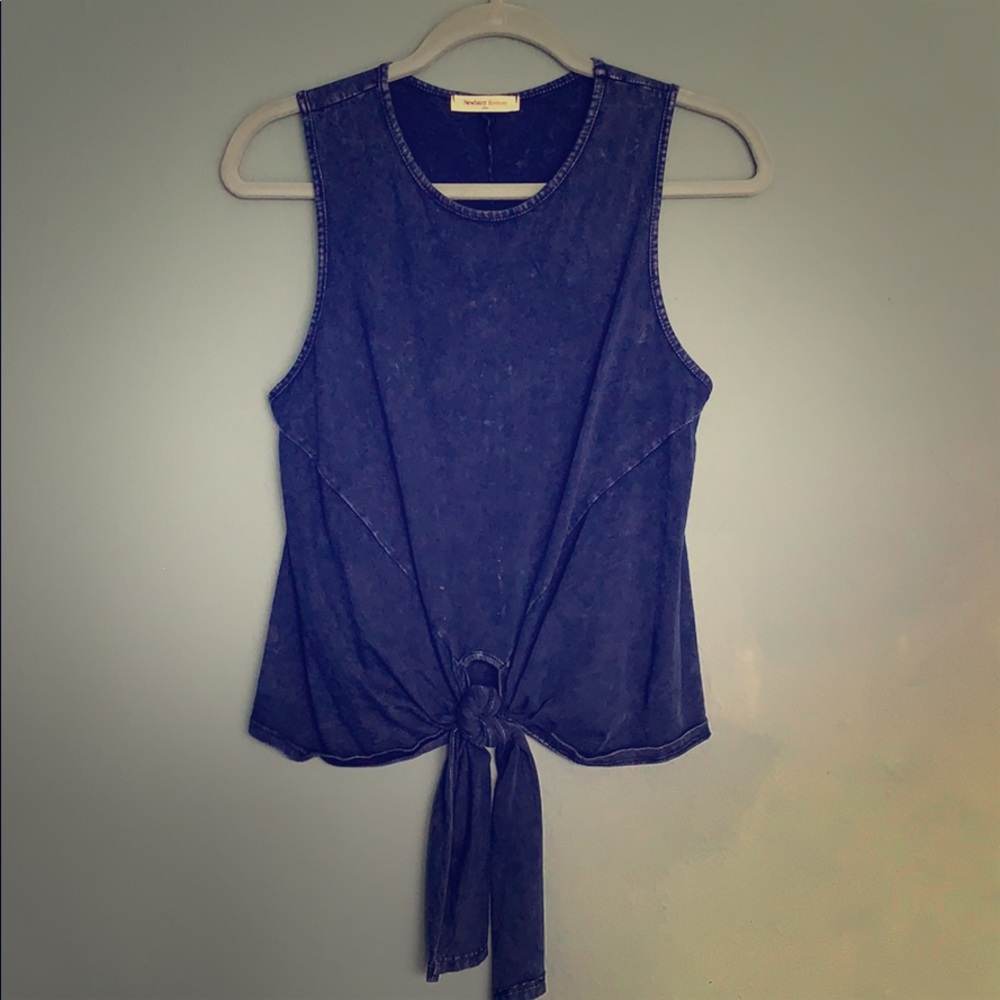 Denim looking cotton blouse